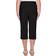 Alfred Dunner Petite Classic Allure Super Stretch Pull-On Clam Digger - Black