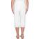 Alfred Dunner Petite Classic Allure Super Stretch Pull-On Clam Digger - White