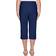 Alfred Dunner Petite Classic Allure Super Stretch Pull-On Clam Digger - Navy