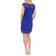 White Mark Women's Lace Trim Mini Dress - Royal