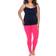 White Mark Women's Solid Leggings Plus Size - Fuchsia