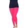 White Mark Women's Solid Leggings Plus Size - Fuchsia