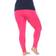 White Mark Women's Solid Leggings Plus Size - Fuchsia