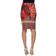 White Mark Women's Paisley Printed Pencil Skirt - Brown/Orange