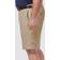 Haggar Big & Tall Cool 18 PRO Classic-Fit Stretch Flat-Front 9.5" Shorts - Khaki