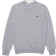 Lacoste Organic Cotton Crew Neck Sweater - Grey Chine