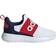 Adidas Kid's Lite Racer Adapt 4.0 - Cloud White/Dark Blue/ Scarlet