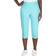 Alfred Dunner Petite Slimming Countour Allure Capri - Aqua