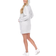 White Mark Women's Hooded Sweatshirt Dress - Grey