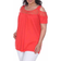 White Mark Bexley Tunic Top Plus Size - Red