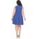 White Mark Women's Pleated Fit & Flare Dress Plus Size - Royal