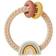 Itzy Ritzy Ritzy Rattle with Teething Rings Neutral Rainbow