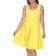 White Mark Women's Pleated Fit & Flare Dress Plus Size - Yellow