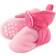 Luvable Friends Cozy Fleece Booties - Light Pink/Dark Pink