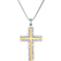 Lynx Cross Pendant Necklace - Silver/Gold