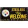 Fan Creations Pittsburgh Steelers Fans Welcome Sign Board