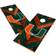 Victory Tailgate Miami Hurricanes Herringbone Design Cornhole Set