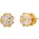 Kate Spade Something Sparkly Spade Flower Stud Earrings - Gold/Transparent