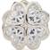 Kate Spade Something Sparkly Spade Flower Stud Earrings - Silver/Transparent