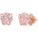 Kate Spade Something Sparkly Butterfly Stud Earrings - Rose Gold/Pink