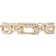 David Yurman Stax Single Row Pave Chain Link Ring - Gold/Diamonds