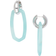 Kendra Scott Danielle Convertible Link Earrings - Silver/Teal Amazonite