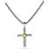 David Yurman Petite X Cross Necklace - Silver/Gold