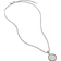 David Yurman Initial Charm Necklace - Silver/Diamonds