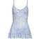 OH LÀ LÀ CHÉRI Valentine Soft Cup Babydoll Chemise & G-String Thong - Open Blue