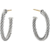 David Yurman Small Cable Hoop Earrings - Silver