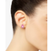 Swarovski Gema Stud Earrings - Silver/Pink