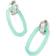 Kendra Scott Danielle Convertible Link Earrings - Silver/Teal Amazonite