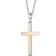 Lynx Cross Pendant Necklace - Silver/Gold