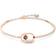 Swarovski Sparkling Dance Oval Bracelet - Rose Gold/Red/Transparent