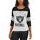 G-III 4Her by Carl Banks Las Vegas Raiders First Team Three-Quarter Sleeve Mesh T-Shirt W