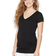 Motherhood V-Neck Side Ruched Maternity Tee Black