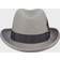 Scala Homburg Fedora Hat - Grey