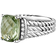 David Yurman Wheaton Petite Ring - Silver/Prasiolite/Diamonds
