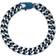 Lynx Curb Chain Bracelet - Silver/Blue