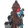 Sunnydaze Fire Hydrant Gnomes Outdoor Water Fountain with LED Light