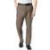 Dockers Signature Lux Cotton Classic Fit Creased Stretch Khaki Pants - Dark Pebble