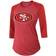 Fanatics San Francisco 49ers Tri-Blend Raglan 3/4-Sleeve George Kittle 85. W