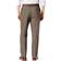 Dockers Signature Lux Cotton Classic Fit Pleated Creased Stretch Khaki Pants - Dark Pebble