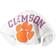 Spirit Jersey Women's Clemson Tigers Raw Hem Cropped Long Sleeve T-shirt - White