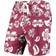 Wes & Willy Mississippi State Bulldogs Floral Volley Logo Swim Trunks - Maroon