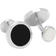 Cufflinks Inc Double Sided Round Beveled Cufflinks - Silver/Mother of Pearl/Onyx