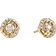 David Yurman Petite Infinity Stud Earrings - Gold/Diamond