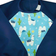 Green Sprouts Snap & Go Easy Wear Long Sleeve Bib Aqua Llamas