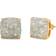 Kate Spade Glitter Crystal Square Stud Earrings - Gold/Opal
