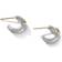 David Yurman Petite X Mini Hoop Earrings - Gold/Silver